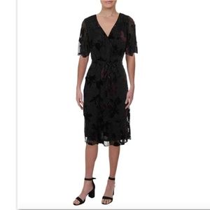 NWT Ralph Lauren Velvet Faux Wrap Floral 2P FLAW NO BELT